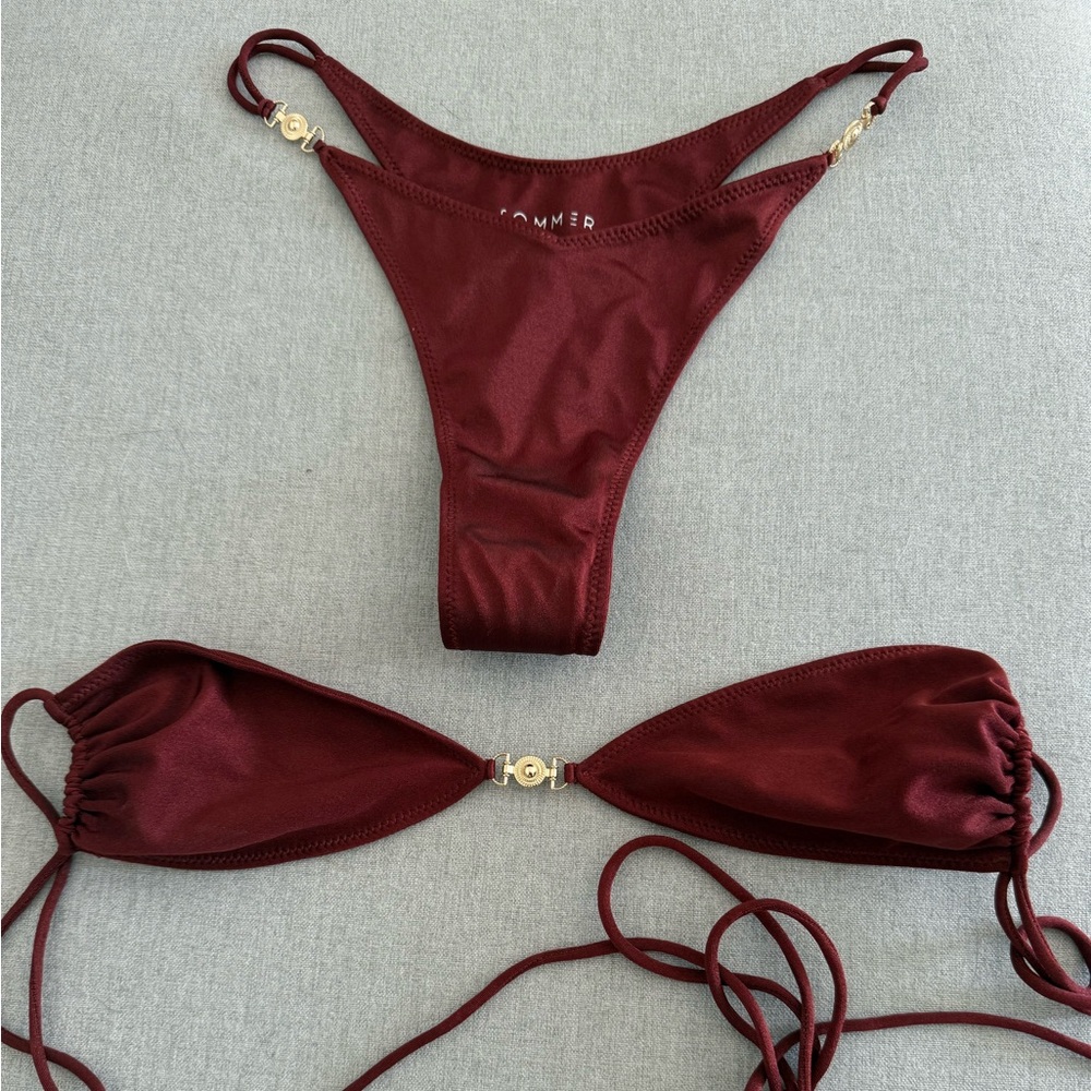 Burgundy Bikini Set